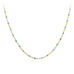 Collier perles bleues par BR01