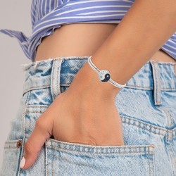 Bracelet yin yang en acier...